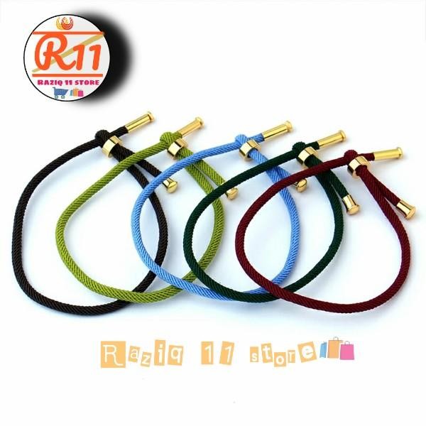 Gelang Tali Serut Pandora Untuk Charm Liontin Huruf Emas Hongkong