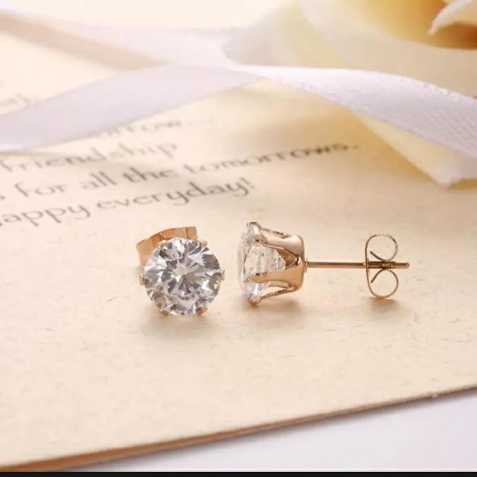 Anting wanita asli titanium/aksesoris wanita asli titanium Original