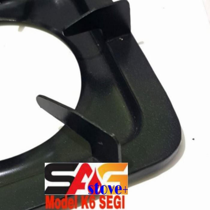 Allthebest Tatakan Multi Kaki 6 SEGI/Persegi/Kotak Kompor Gas Model Rinnai Lama