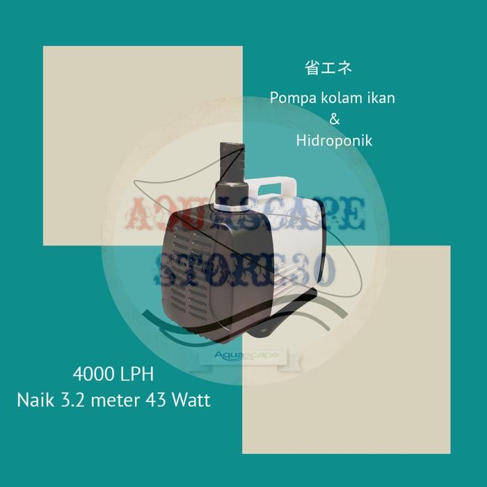 pompa kolam naik 3 meter 4000 L/H low watt pompa aquarium & kolam koi