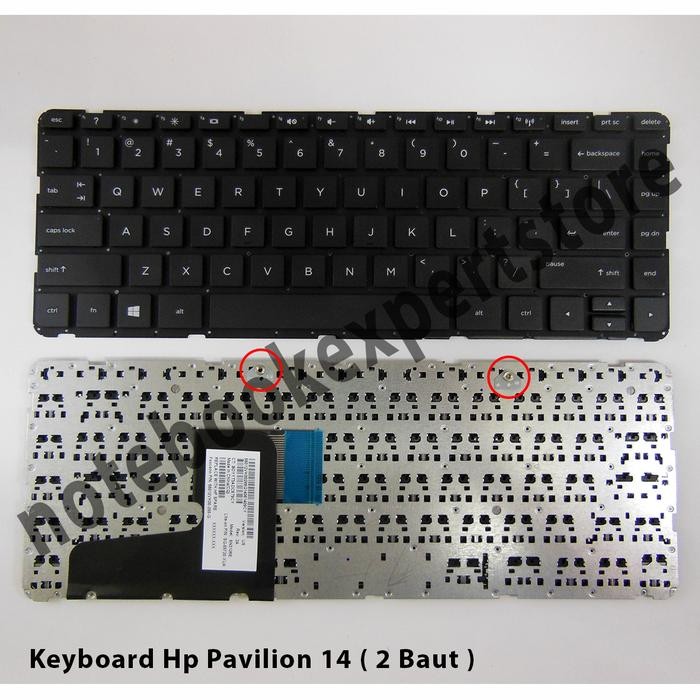 Keyboard Laptop HP Pavilion 14 ( 2 Baut )