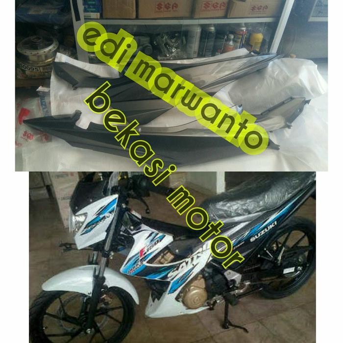bodi body satria fu facelift 2013-15 original sepasang (abu abu)