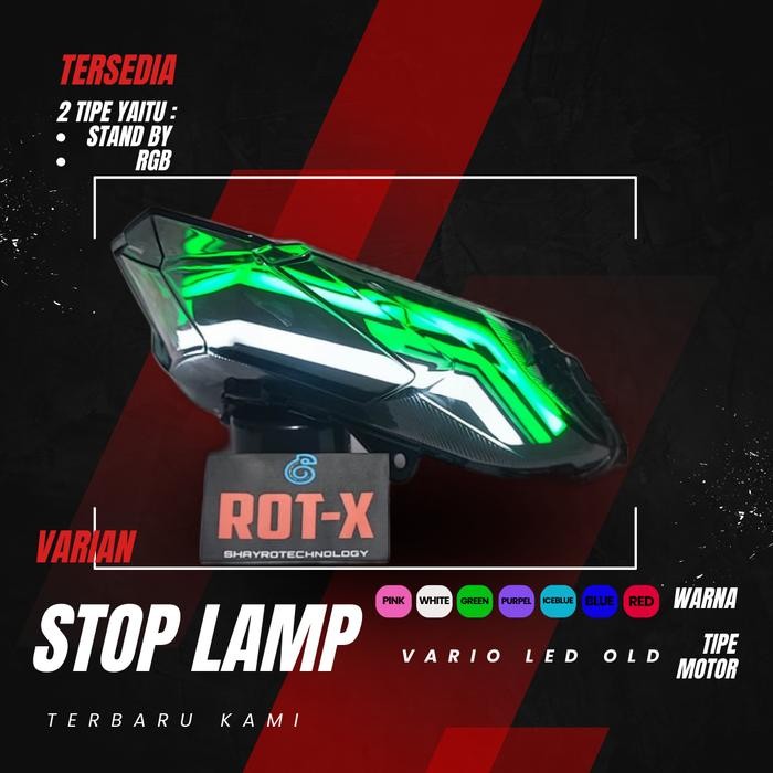 STOPLAMP VARIO 125 150 LED OLD Reflektor LAZY PNP FREE MIKA SMOKE NEMO PNP TINGGAL COLOK Motorcycle