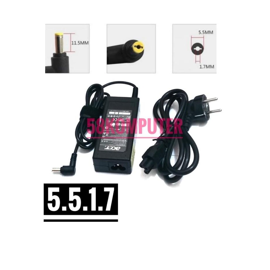 Charger Adapter Laptop Acer N17908 V85 R33030 19V 3.42A 65W 5.5*1.7mm