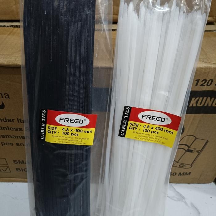 

KABEL TIES TEBAL 4,8MM X 400MM HITAM PUTIH TALI TIE 40CM