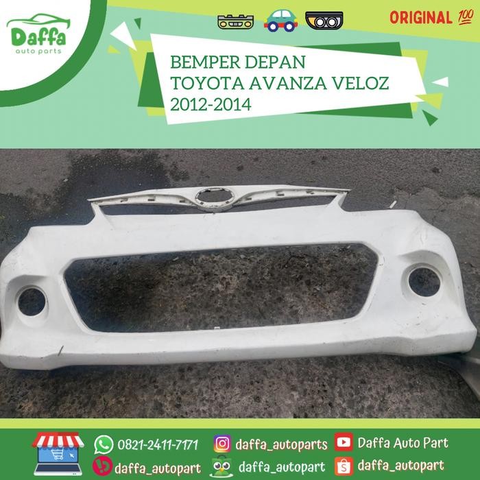 Bemper Bumper Guard Depan Mobil Toyota Avanza Veloz 2012 2013 2014 Ori 2Nd