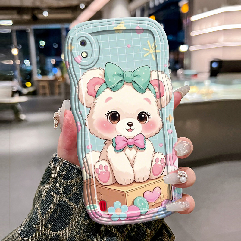 Casing Hp Untuk Samsung Galaxy A10 M10 A10s M01s Case sarung Softcas beruang kupu-kupu Kesing gelomb