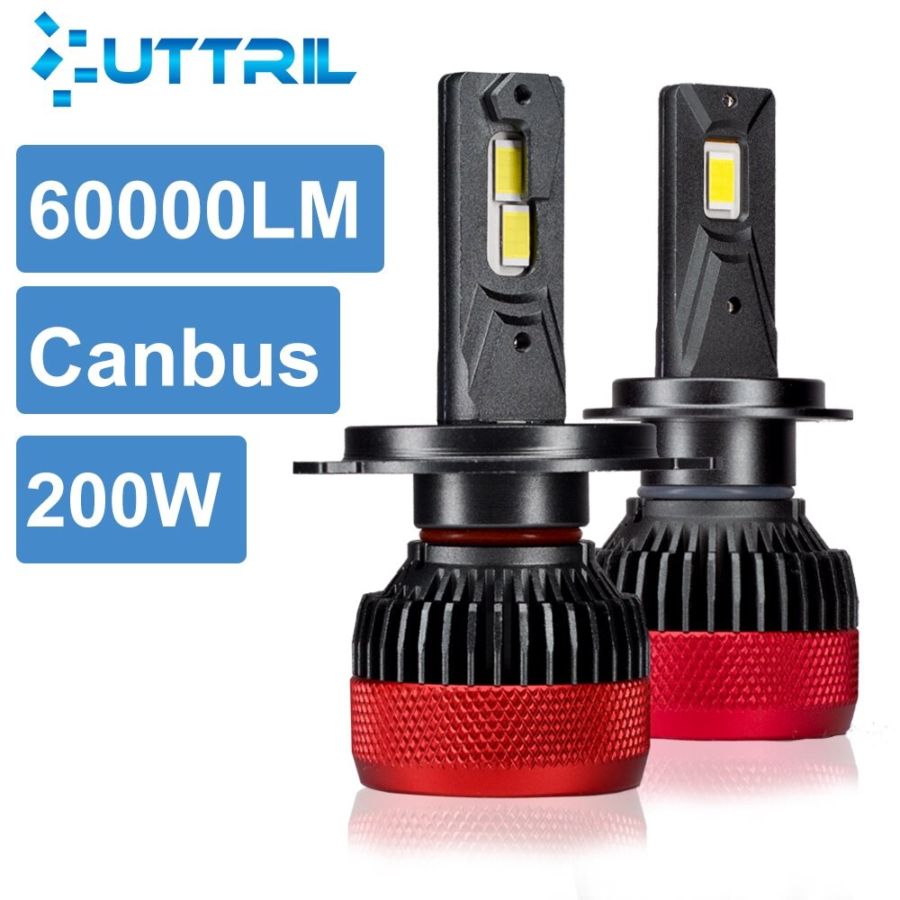 200W 60000LM H7 LED H4 Canbus H1 H8 H9 H11 HB3 HB4 Car Headlight