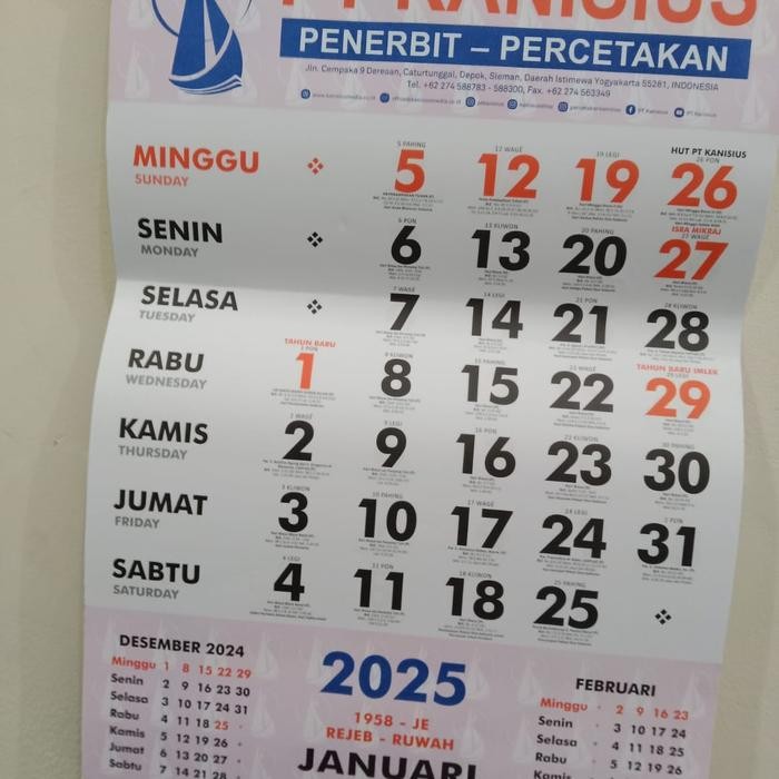 

KALENDER DINDING LITURGI TAHUN 2025