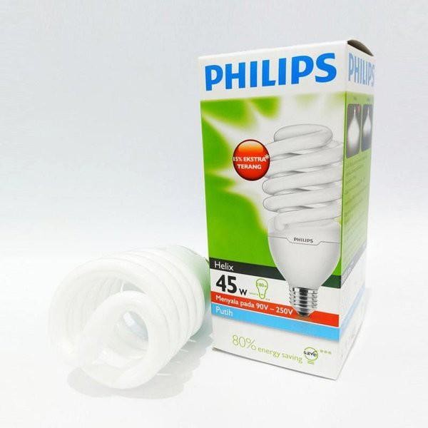 (Expert) LAMPU PHILIPS TORNADO 45 WATT 45w SPIRAL