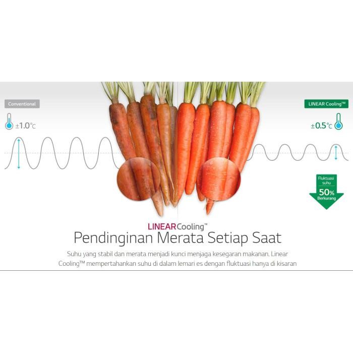 [Expret] LG GN-C222SLCN Kulkas GNC222 210L Inverter Low Watt GNC222SLCN 2Pintu