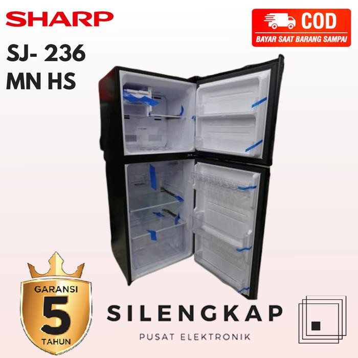 [Expret] Kulkas 2 Pintu Sharp SJ-236 MN-HS No Frost & Low Watt