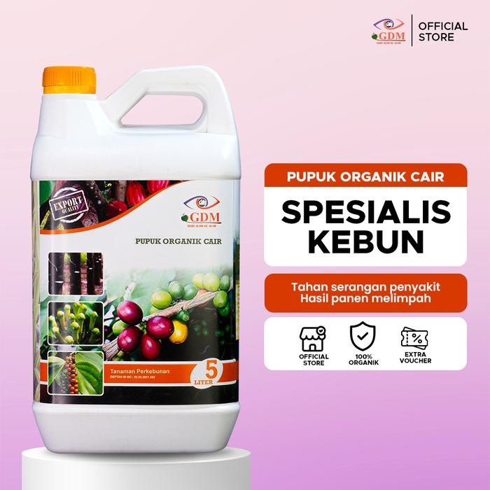 GDM Pupuk Organik Cair untuk Tanaman Perkebunan (5 Liter) GDM
