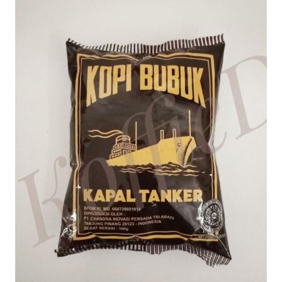 

Kopi Bubuk Hitam Tubruk Kopi KAPAL TANKER Tangker Tengker Tanjung Pina