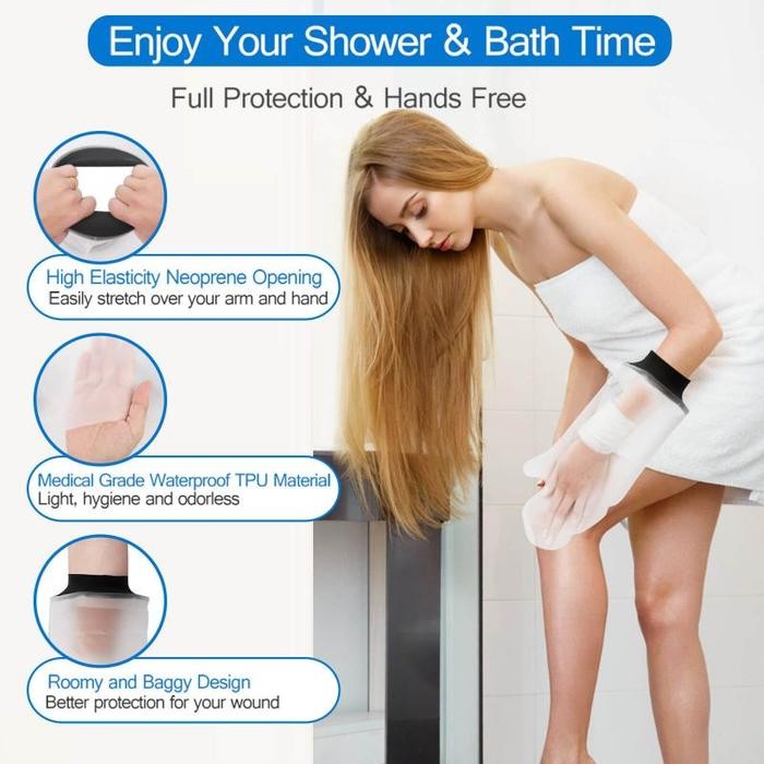 PELINDUNG PENUTUP PERBAN MANDI TAHAN AIR PELINDUNG GIPS TANGAN