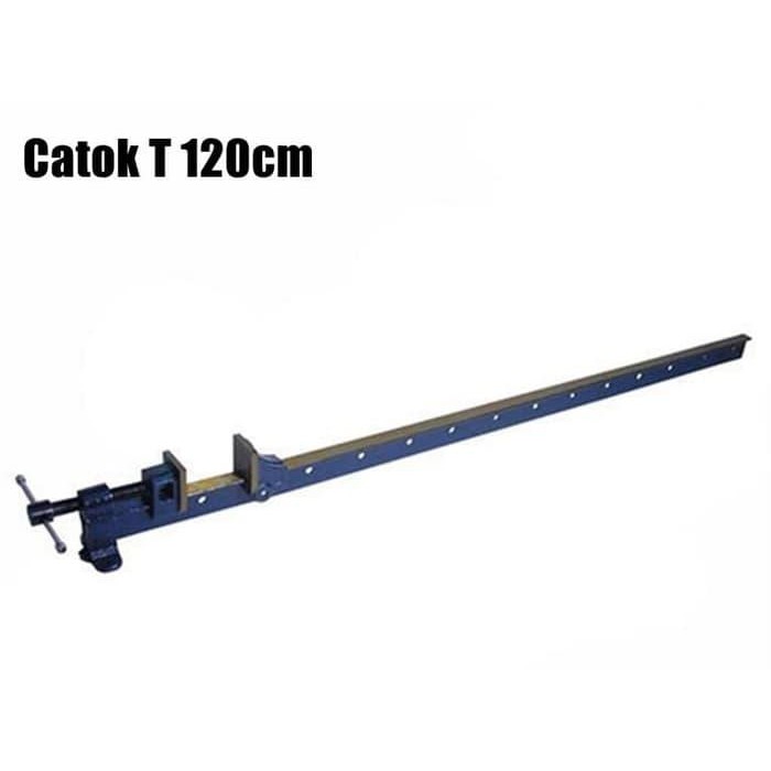 CATOK T 120CM HEAVY DUTY T BAR SASH CLAMP 4 FEET PRESS PAPAN KAYU
