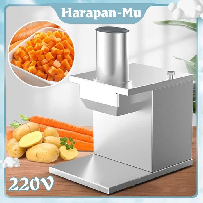 Mesin tong Dadu Alat Pemotong Sayuran Serbaguna Mesin Pemotong Dadu Chopper Sayuran