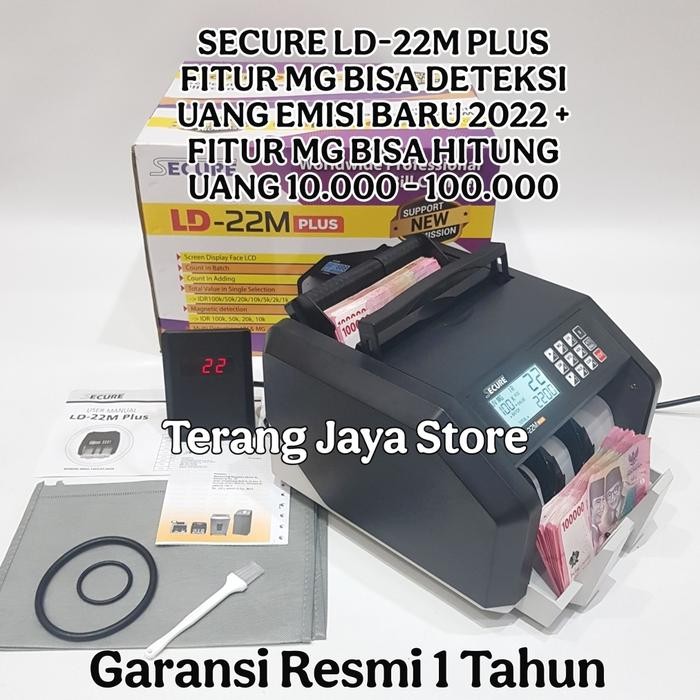 Mesin Penghitung Uang Secure Ld-22M Plus Money Counter Secure Ld22M+ Mesin Hitung Uang Secure