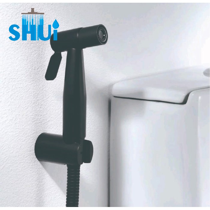 Jet Shower Set Hitam stainless / Bidet Cebok Stainless / Spray Bidet Hitam Black Selang