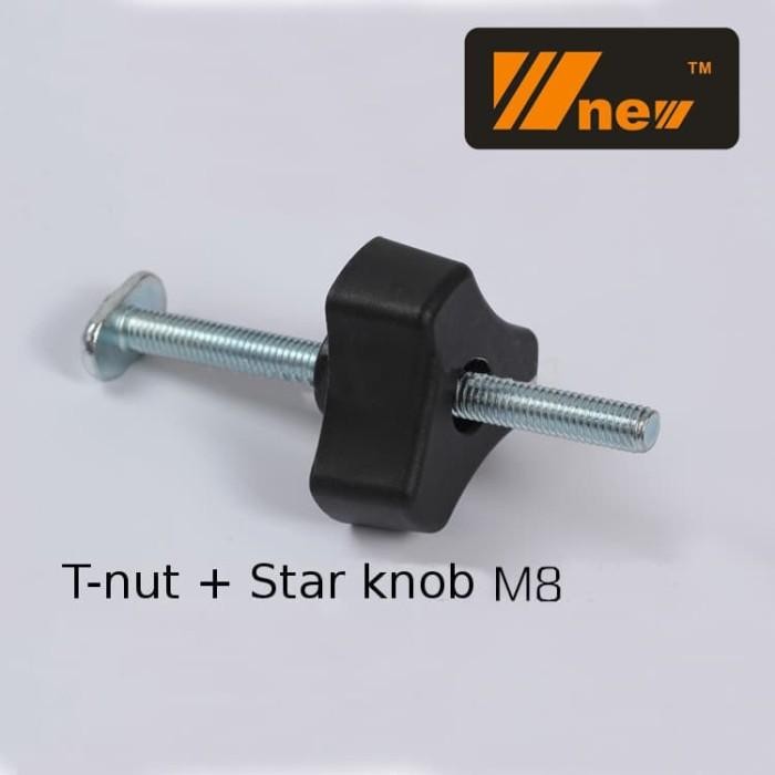 [Expert] Star Knob M8 + T-nut M8x100