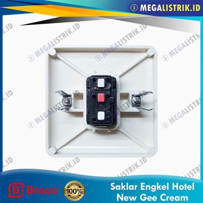 [Expert] Broco Saklar Engkel / Single Hotel 2 Arah New Gee Urea Cream 5163-11