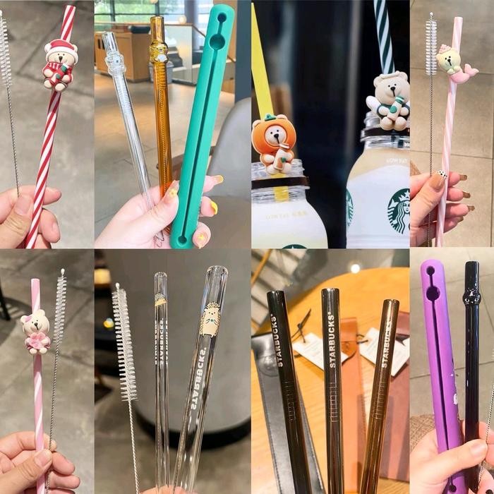 Sedotan Starbucks Reusable Ecofriendly Starbucks Straw Import Terlaris