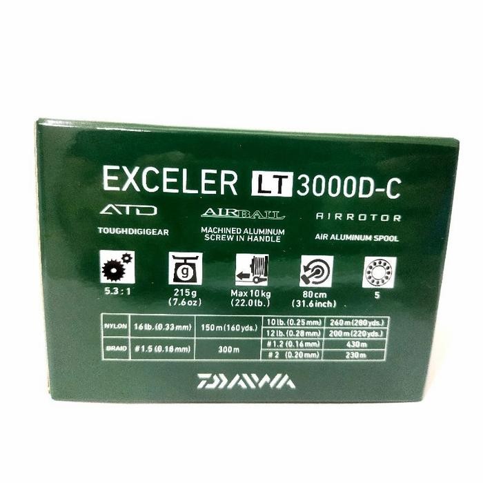 Reel Daiwa Exceler Lt 3000 D-C #Gratisongkir