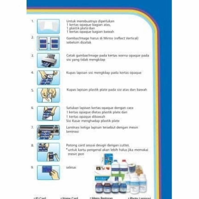 

Kertas Pvc Bahan Id Card Instan Coral A4 Isi 5 Lembar Kode 1053
