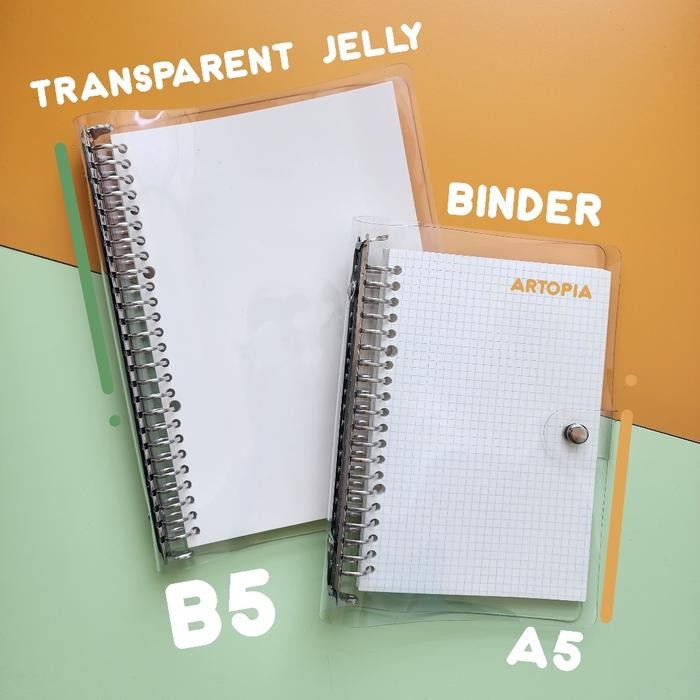 

Binder Transparan A5 20 Ring B5 26 Ring Transparent Estetik Kode 561