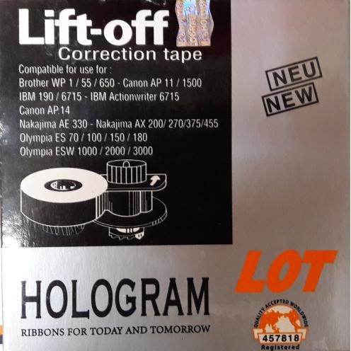 

liftoff / penghapus correction mesin tik brother (6pc) kode 1221