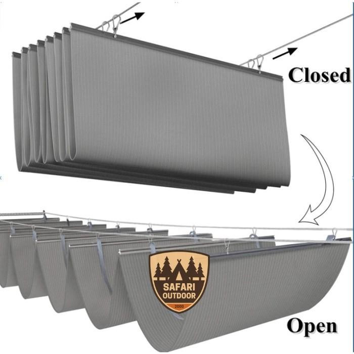 Sun Shade Kanopi Gelombang 1x3 Meter D300