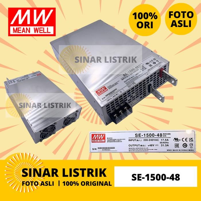 Meanwell Se-1500-48 Switching Power Supply Smps 48V 31A Psu Mean Well