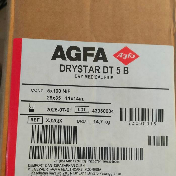 FILM AGFA DT5B 14X17 DT-5B 35x43