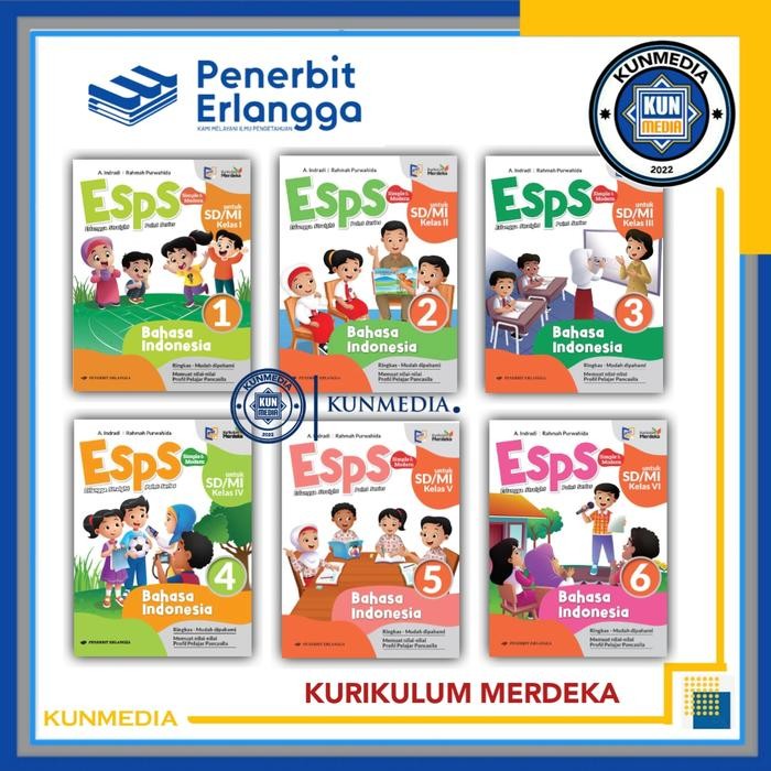 

Ready BUKU ESPS INDONESIA KELAS 1 2 4 5 SD KURIKULUM MERDEKA ERLANGGA VKM