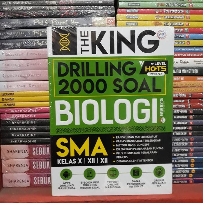 

Ready Buku the king drilling 2000 soal biologi sma kelas x xi xii