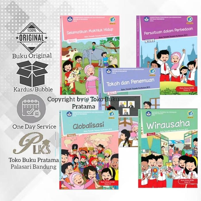 

Ready Buku Tematik Sd Kelas 6 Tema 1,2,3,4,5