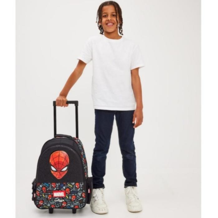 BARU.. SMIGGLE TROLLEY BACKPACK SPIDERMAN, ARIEL, BLACK CAT/KADO
