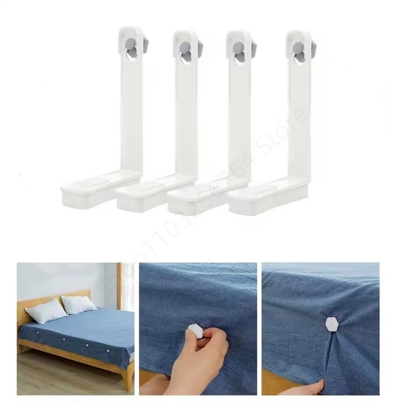 4Pcs Bed Sheet Holder Clip Quilt Cover for Household Bed Sheet Angle Fixed Buckle Sofa Cover