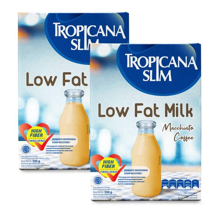 

TWIN PACK: TROPICANA SLIM SUSU LOW FAT MACCHIATO COFFEE 500GR