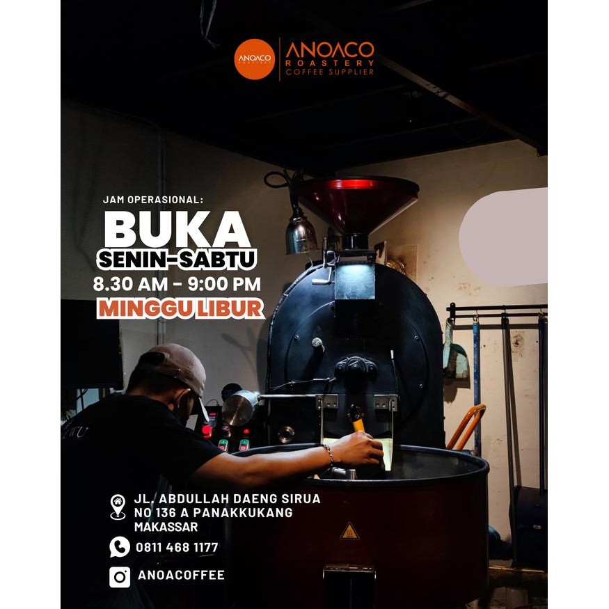 

ANOACO ROASTERY KOPI BLEND MALOLO 1KG
