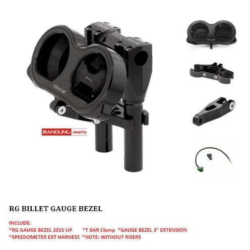 

Terlaris Kraus Gauge Bezel Package Black - Speedo Relocation Roadglide 15 Up