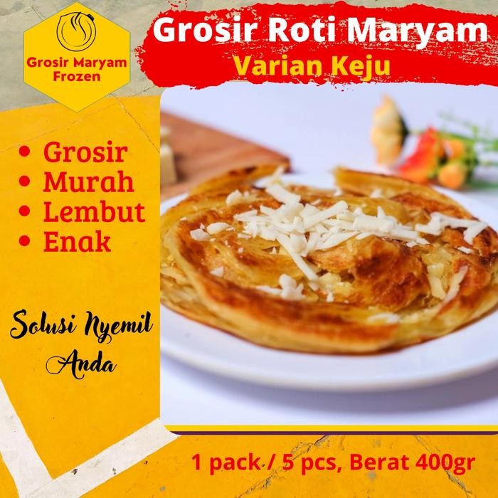 

FREShBgt- Roti Maryam Frozen Keju Roti 1 pack 5pcs Frozen Food Grosir