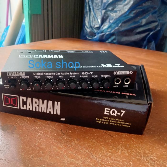 Bagus Parametrik Pre Amp Carman Eq-7 Equalizer Karaoke Carman Eq-7