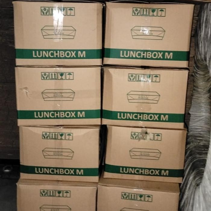 LUNCH BOX KRAFT KOTAK MAKAN KERTAS COKLAT