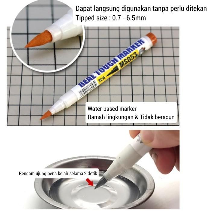 

Real Touch Marker MS053 Weathering Marker Gundam Model Kit
