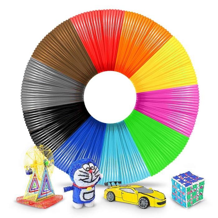 

10Warna/20Warna Filament PLA 5m 1.75 Mm 3D Pen Refill 3D printer Filament