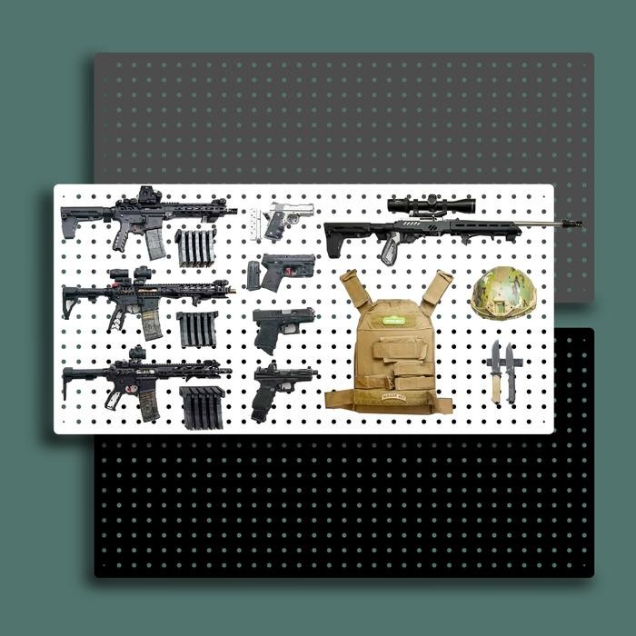 

Jual Pegboard papan gantung/bolong 100x50 cm dekorasi dapur/kamar