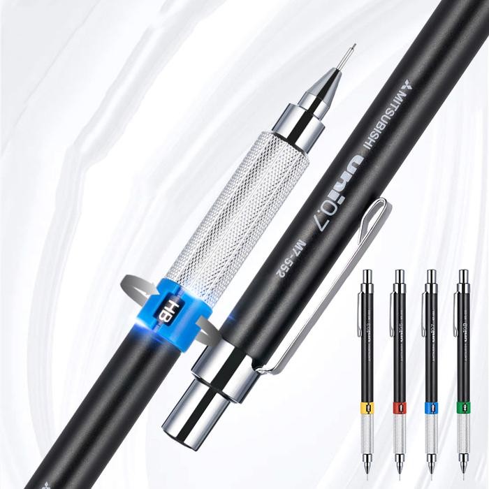 

Uni 552 Series Mechanical Pencil for Drafting 0.3 0.4 0.5 0.7 0.9 mm Pensil Mekanik untuk Menggambar