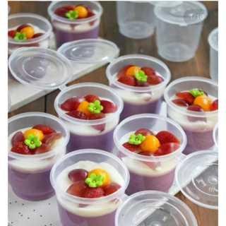 Sauce Cup 100ml 150ml Dengan Tutup l Cup Puding 100 ml 150 ml + Tutup