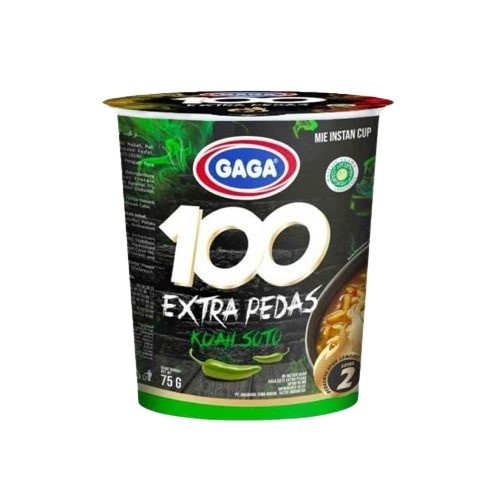

Gaga Mie 100 Cup Extra Pedas Kuah Soto 75 gram